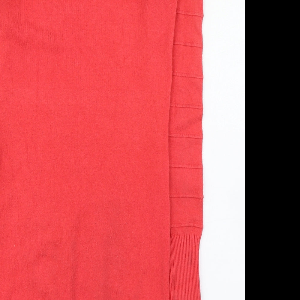 Estelle Fashion Womens Pink  Polyester Jumper Dress  Size S  Round Neck Pullover