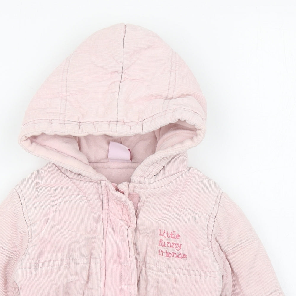 Zip Zap Girls Pink   Jacket  Size 18-24 Months   Zip