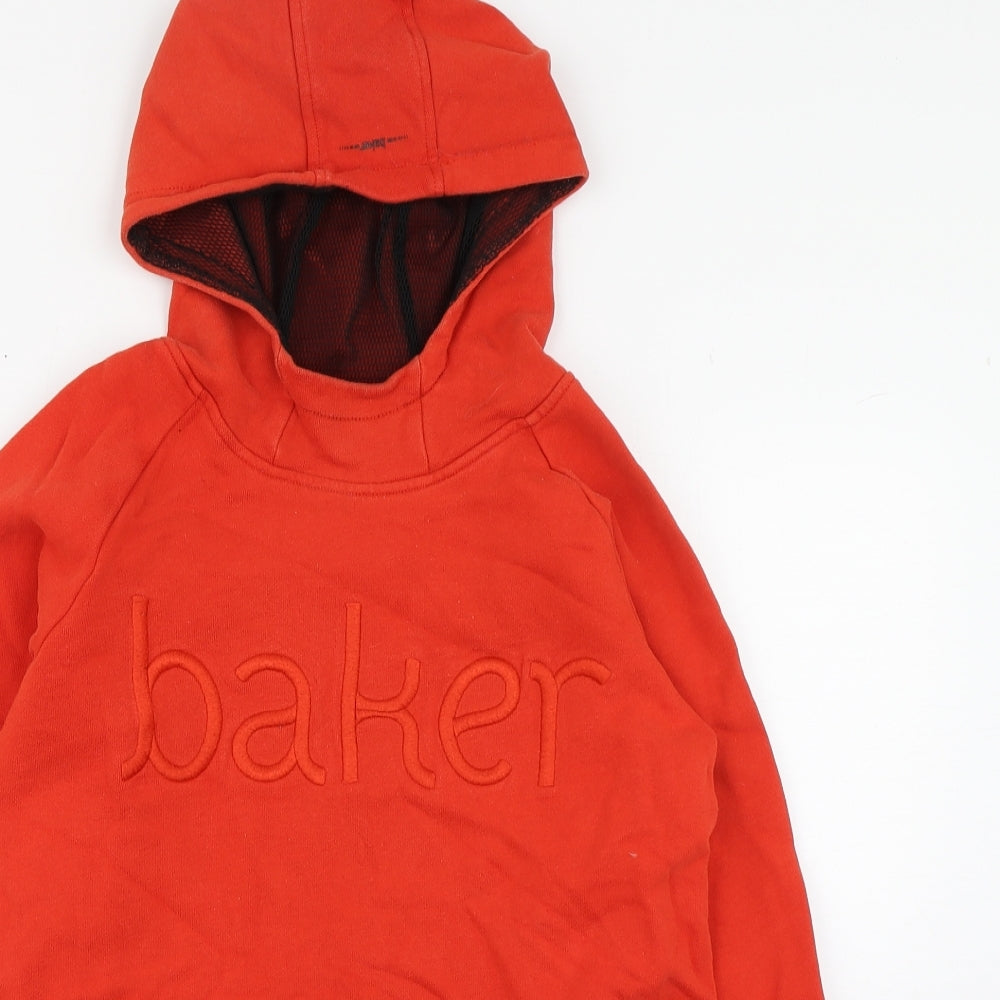 Ted Baker Boys Orange  100% Cotton Pullover Hoodie Size 13-14 Years  Pullover