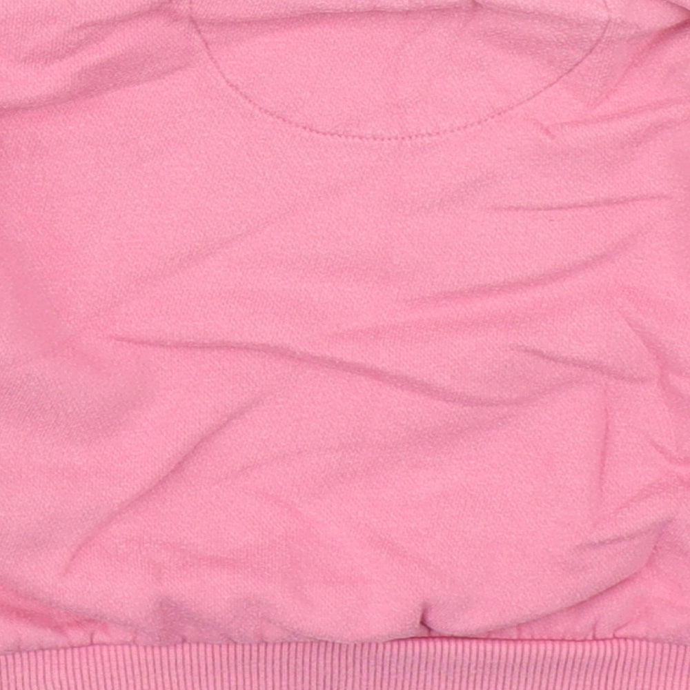 F&F Girls Pink  Cotton Pullover Jumper Size 6-9 Months  Pullover - Unicorn