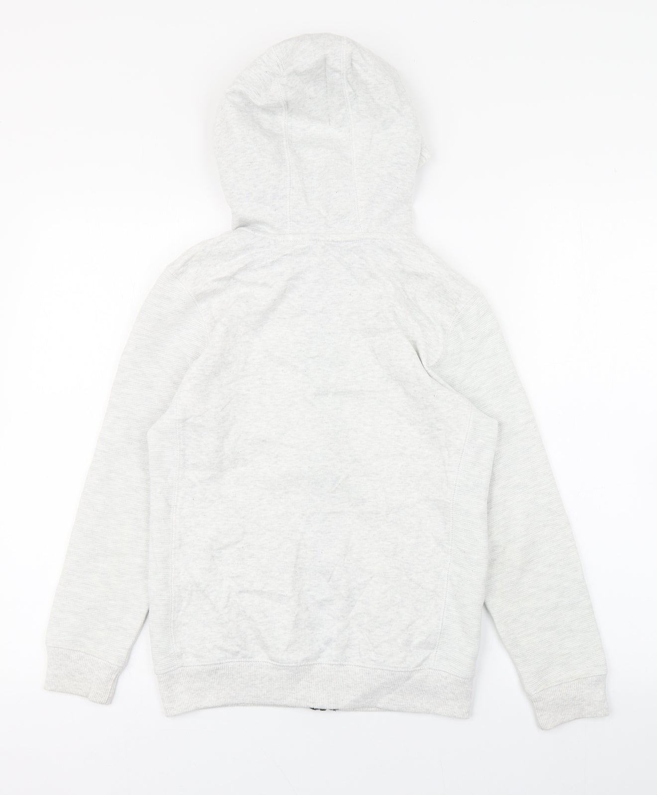 George Boys White  Cotton Full Zip Hoodie Size 9-10 Years