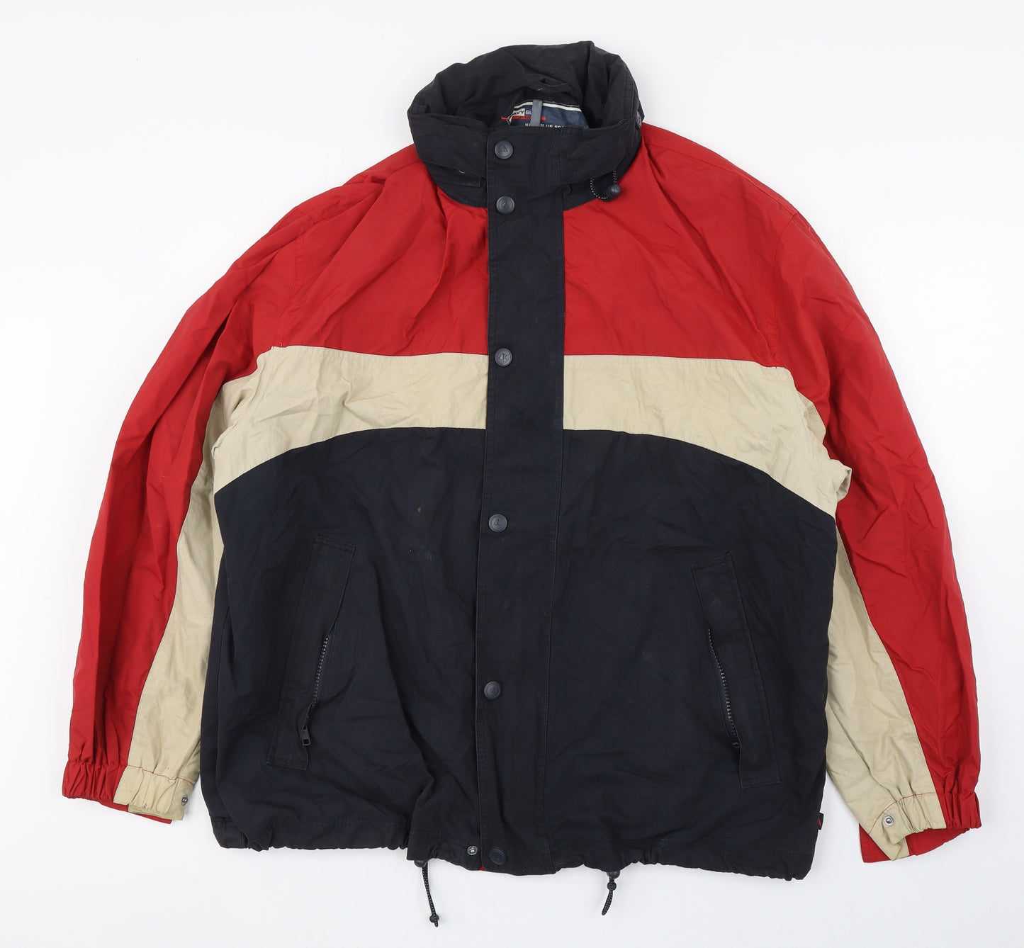 Jeff&Co Mens Multicoloured   Rain Coat Coat Size XL  Zip