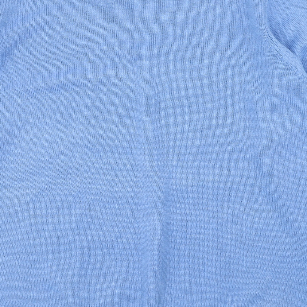 Damart Womens Blue Round Neck  Acrylic Pullover Jumper Size 18