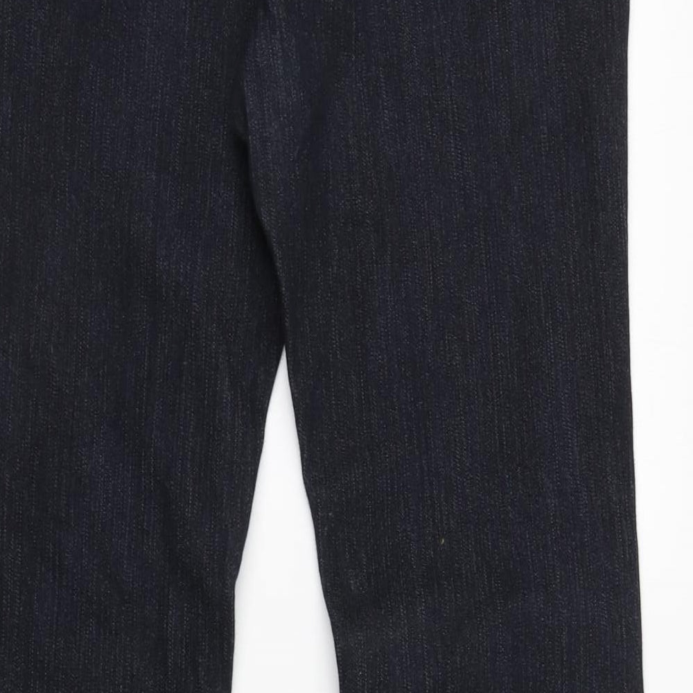 George Womens Blue  Cotton Bootcut Jeans Size 16 L32 in Regular Zip