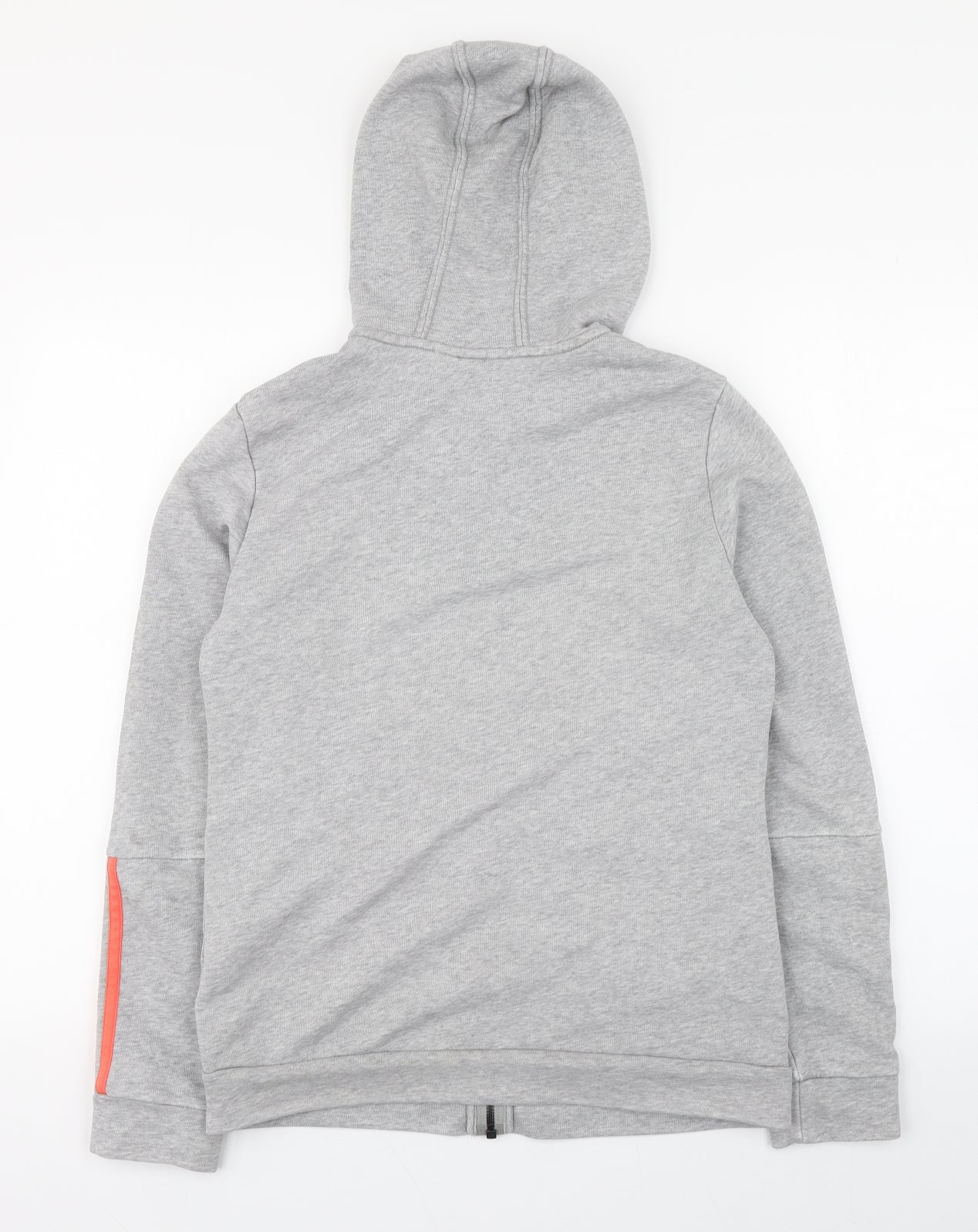 adidas Womens Grey  Cotton Full Zip Hoodie Size M