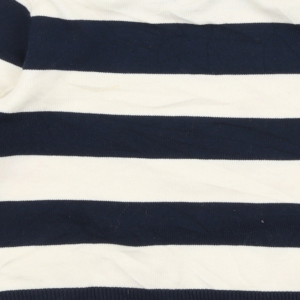 H&M Boys Multicoloured Round Neck Striped 100% Cotton Pullover Jumper Size 5-6 Years  Pullover
