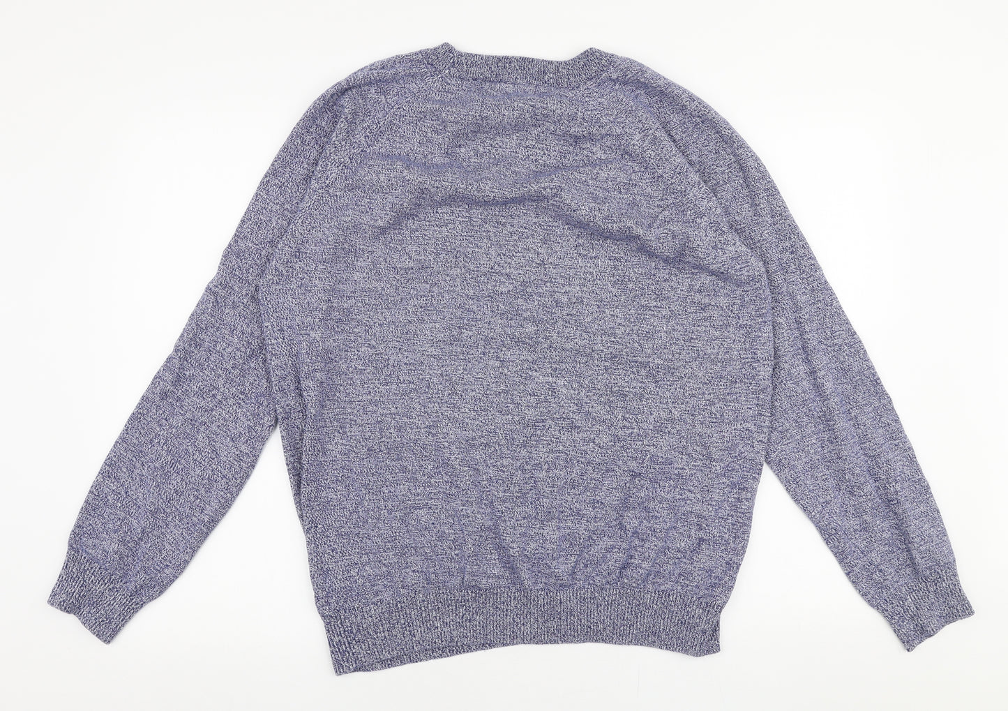 Primark Mens Blue Round Neck  Cotton Pullover Jumper Size XL