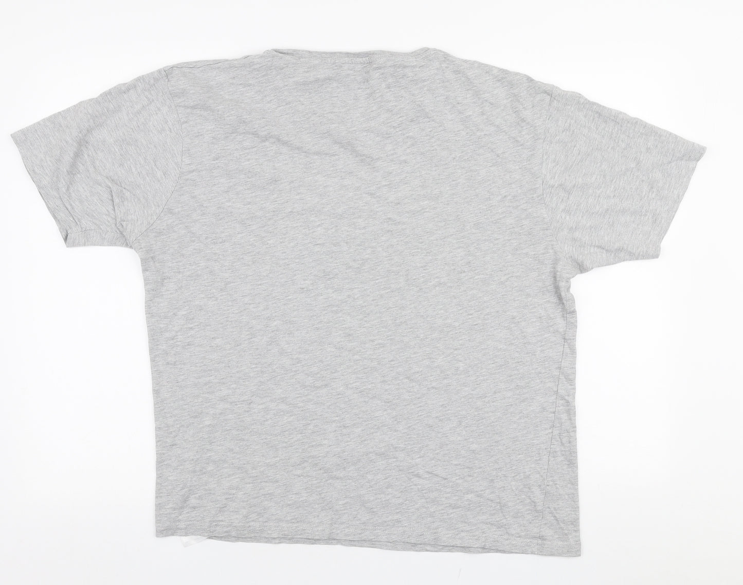 Life & Glory Mens Grey  Cotton  T-Shirt Size 2XL Round Neck  - Motorbike