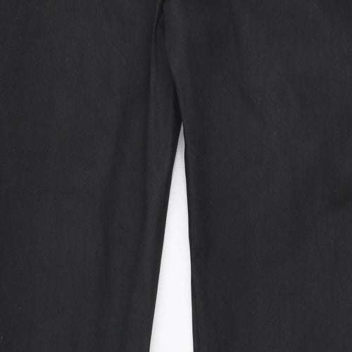 NEXT Womens Black  Cotton Skinny Jeans Size 8 L30 in Slim Zip
