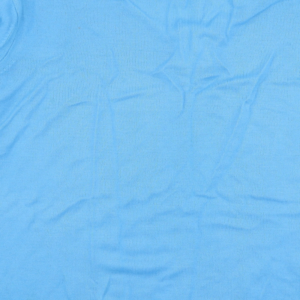 River Island Mens Blue V-Neck  Acrylic Pullover Jumper Size XL