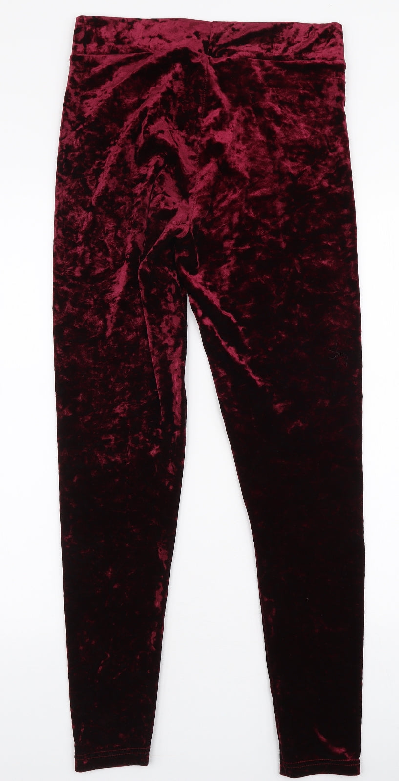 Topshop Womens Red  Polyester Capri Leggings Size 12 L29 in