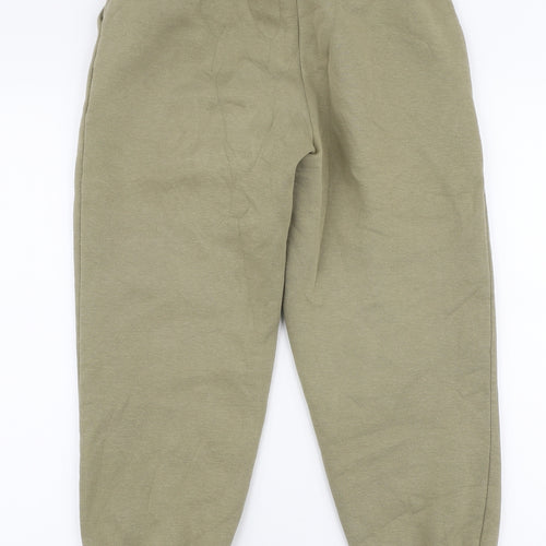 ASOS Womens Green  Cotton Jogger Trousers Size 6 L25 in Regular Drawstring