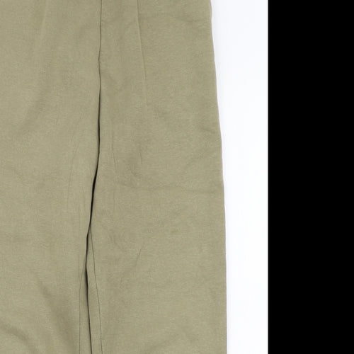 ASOS Womens Green  Cotton Jogger Trousers Size 6 L25 in Regular Drawstring
