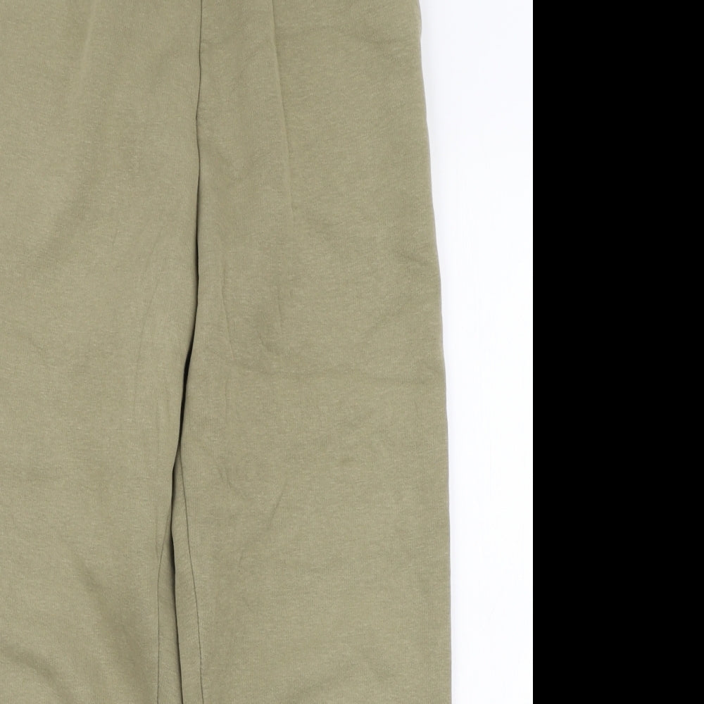 ASOS Womens Green  Cotton Jogger Trousers Size 6 L25 in Regular Drawstring