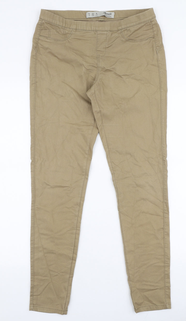 Denim Co Womens Brown Cotton Jegging Jeans Size 12 L29 in Slim