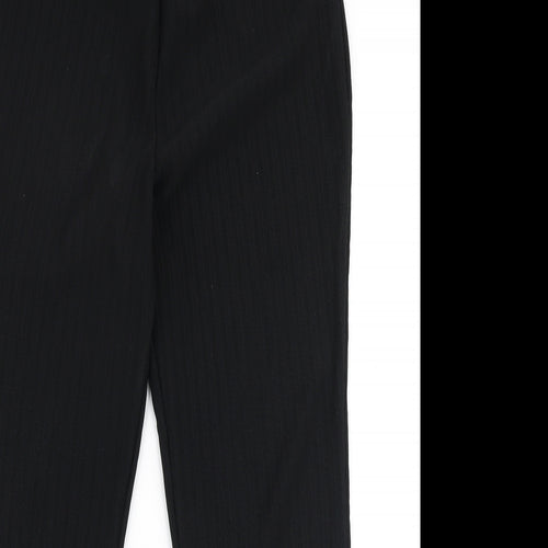 Papaya Womens Black  Polyester Dress Pants Trousers Size 14 L26 in Regular