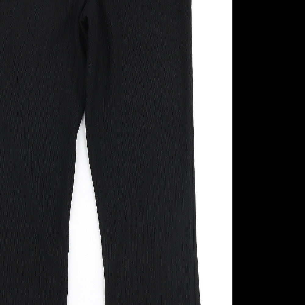 Papaya Womens Black  Polyester Dress Pants Trousers Size 14 L26 in Regular