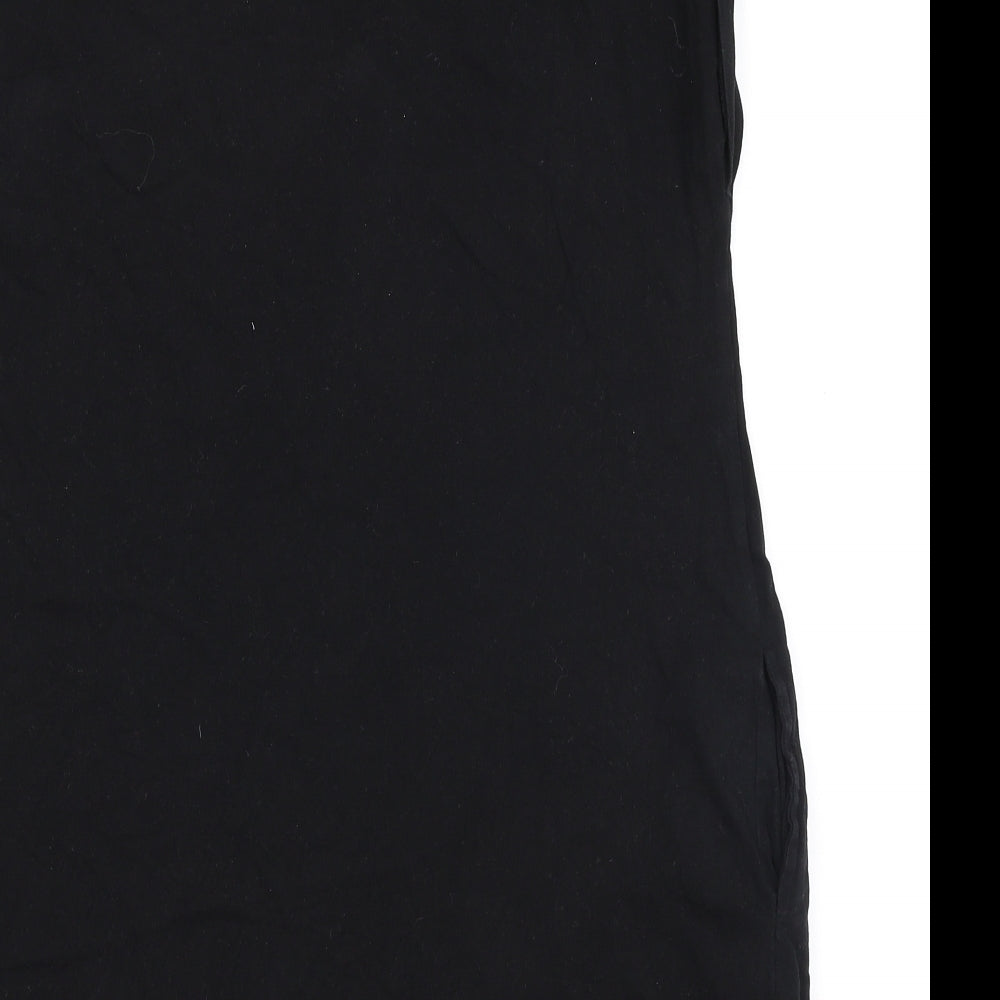 Dorothy Perkins Womens Black  100% Cotton Jersey T-Shirt Size 14 Round Neck - New york