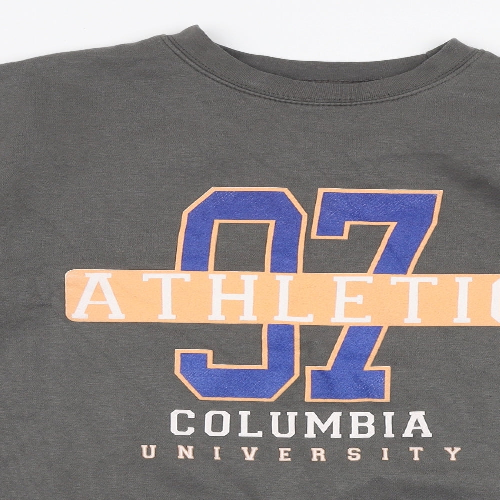 PRETTYLITTLETHING Womens Grey  Polyester Pullover Sweatshirt Size M  Pullover - Cumbria university