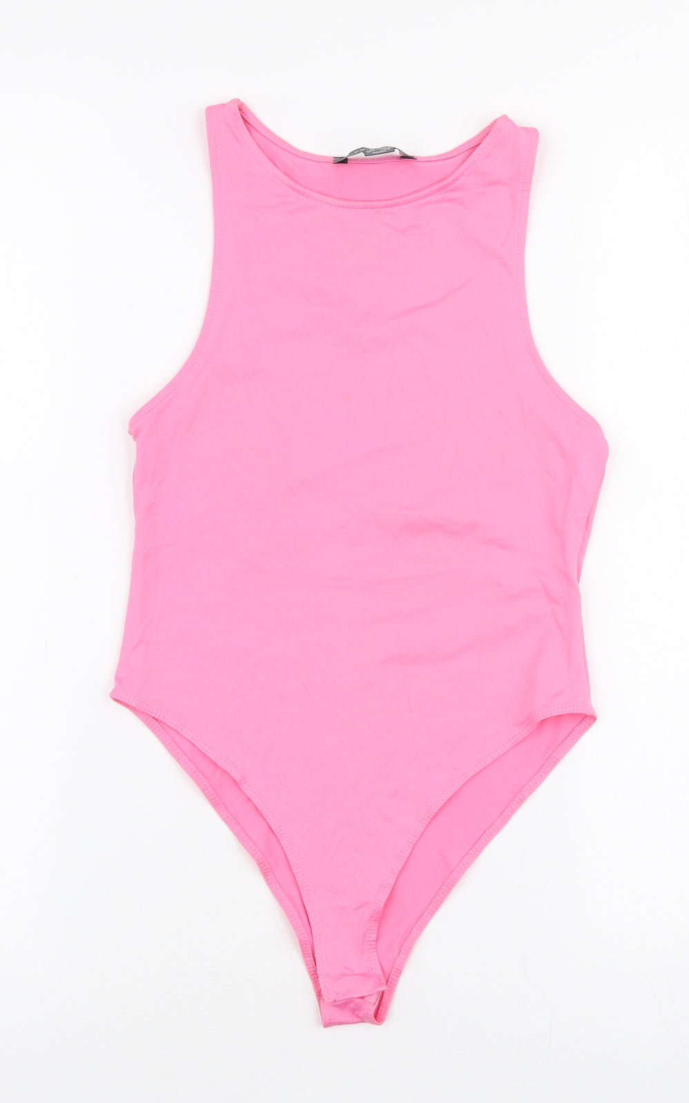 Primark Womens Pink  Polyamide Bodysuit One-Piece Size XS  Snap