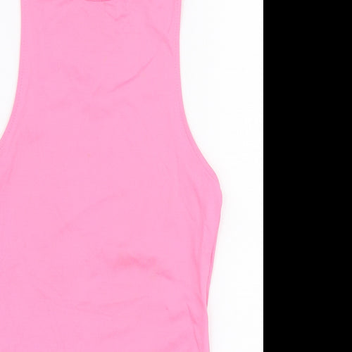Primark Womens Pink  Polyamide Bodysuit One-Piece Size XS  Snap