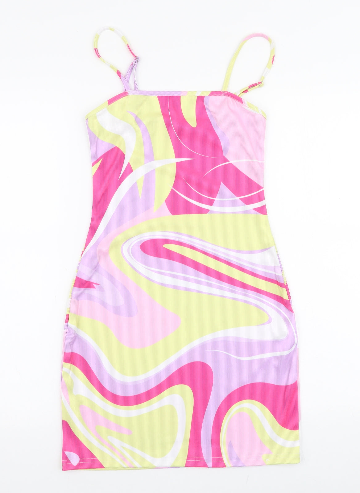 SheIn Womens Multicoloured  Elastane Bodycon  Size XS  High Neck Pullover