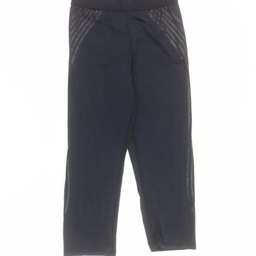 Primark Womens Black  Polyamide Capri Leggings Size 10 L18 in Regular Pullover
