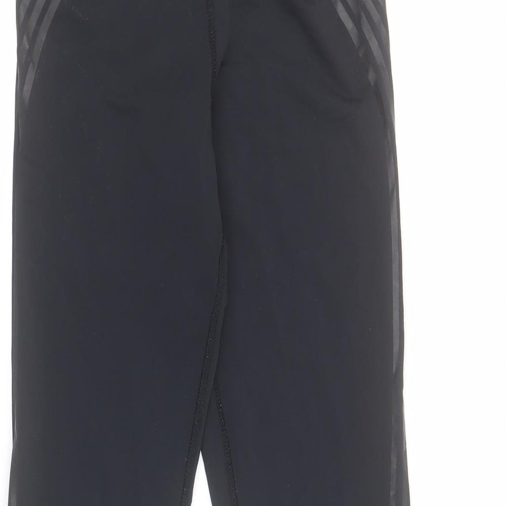 Primark Womens Black  Polyamide Capri Leggings Size 10 L18 in Regular Pullover