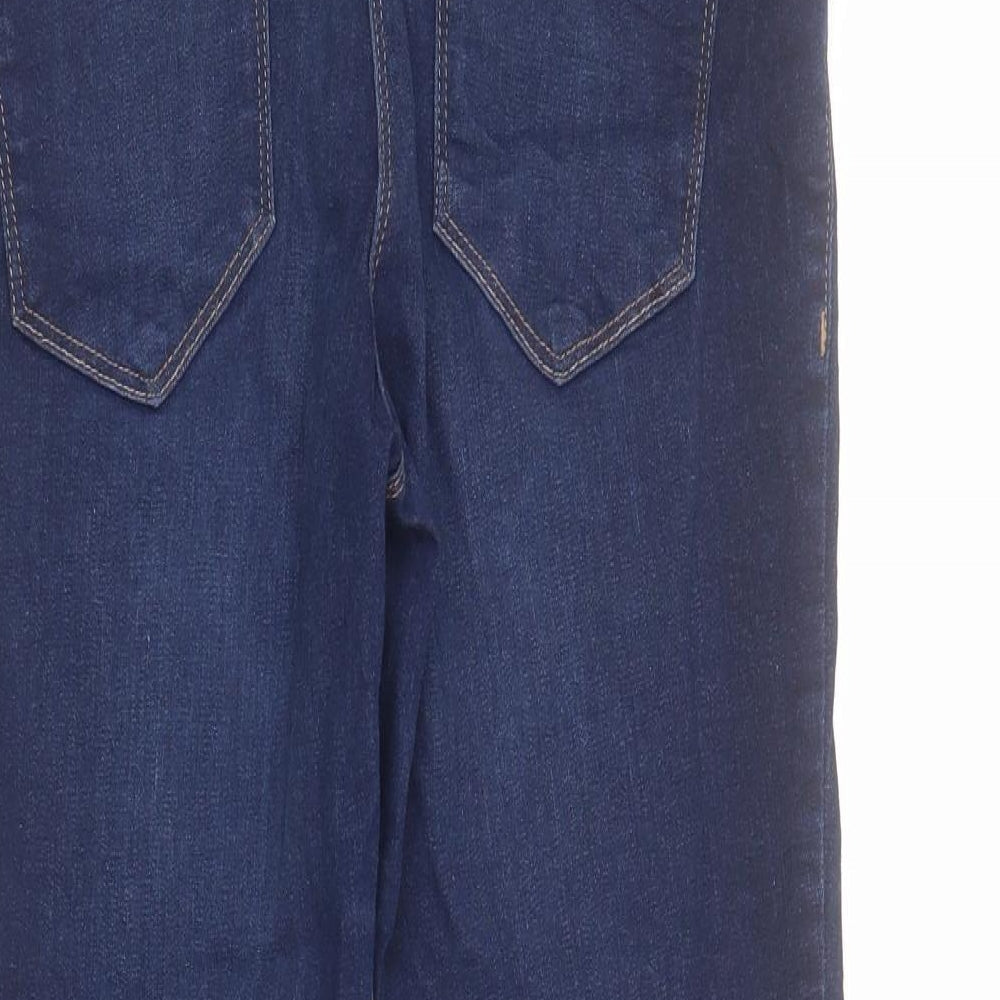 NEXT Womens Blue  Cotton Jegging Trousers Size 12 L28 in Regular