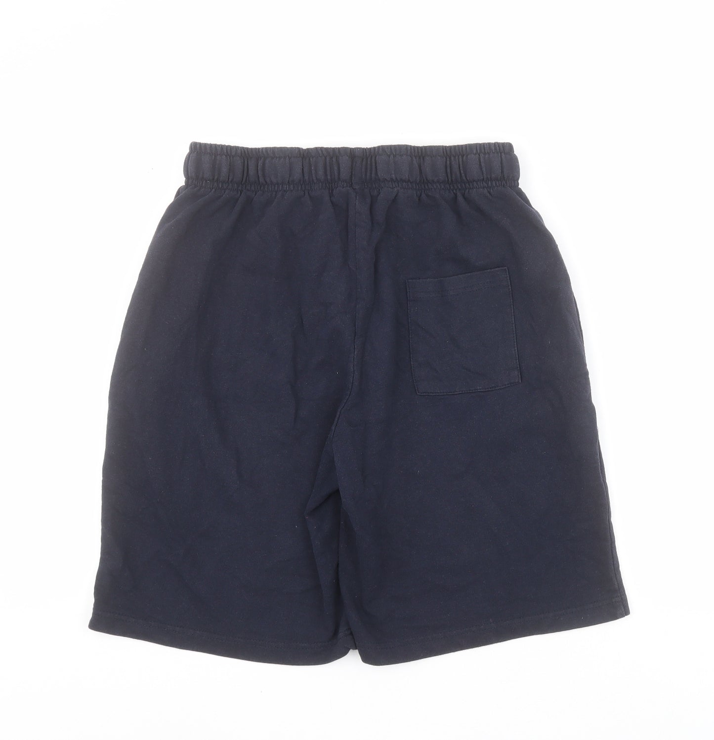 Dunnes Mens Blue  Cotton Sweat Shorts Size M L9 in Regular Drawstring