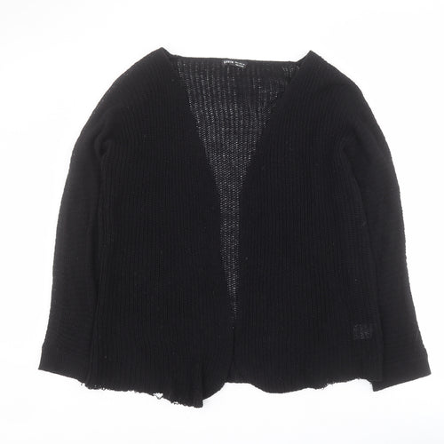 SheIn Womens Black V-Neck  Polyester Cardigan Jumper Size M