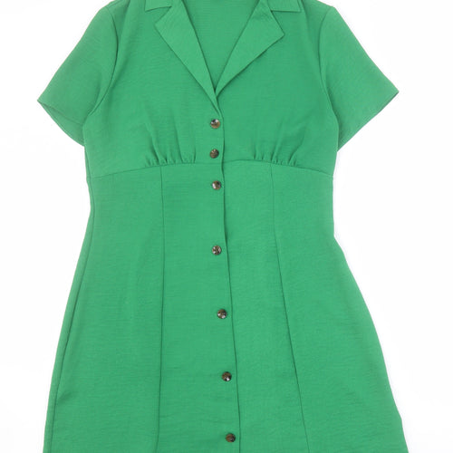 Primark Womens Green  Polyester A-Line  Size 12  V-Neck Pullover