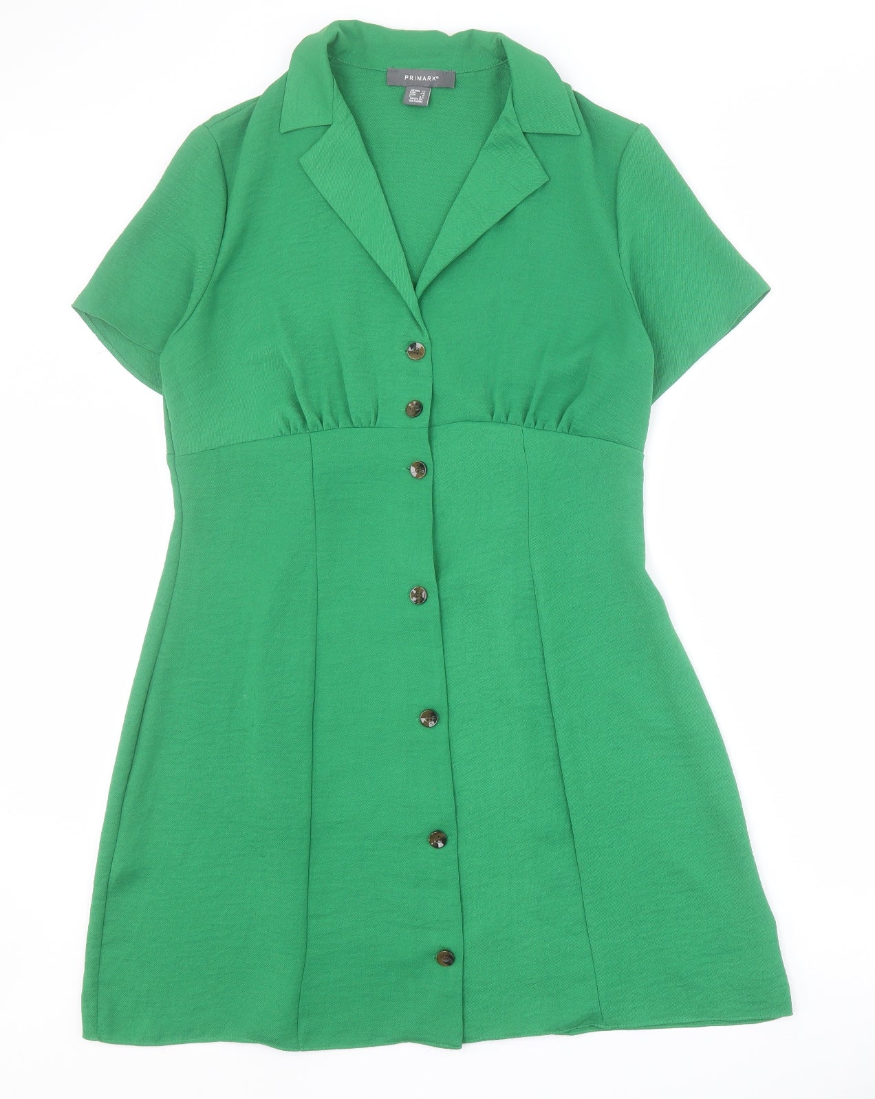 Primark Womens Green  Polyester A-Line  Size 12  V-Neck Pullover