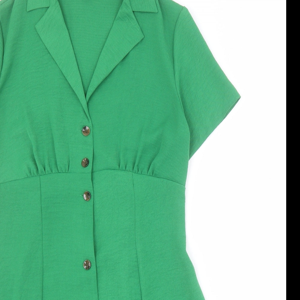 Primark Womens Green  Polyester A-Line  Size 12  V-Neck Pullover