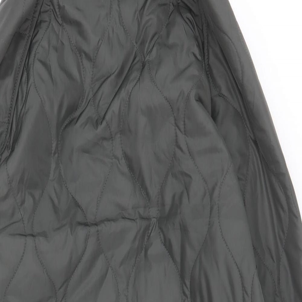 Primark Womens Green   Quilted Coat Size S  Zip