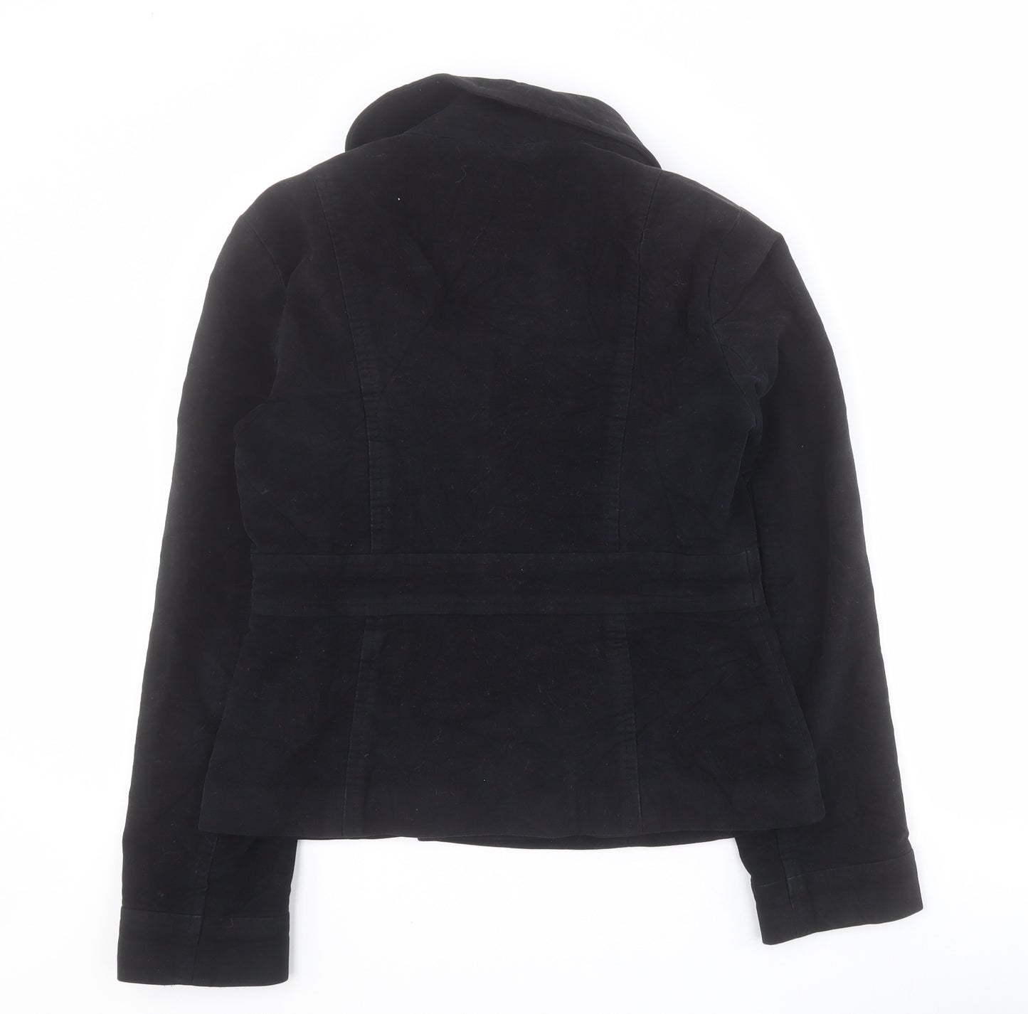 Marks and Spencer Womens Black   Pea Coat Coat Size 10  Button