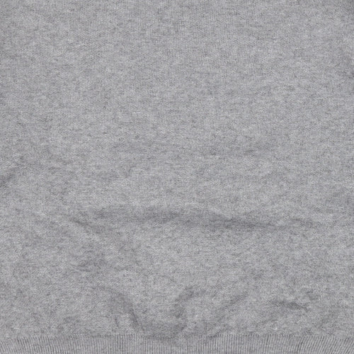 J&H Fashion Womens Grey Crew Neck  Polyester Pullover Jumper Size S   - H