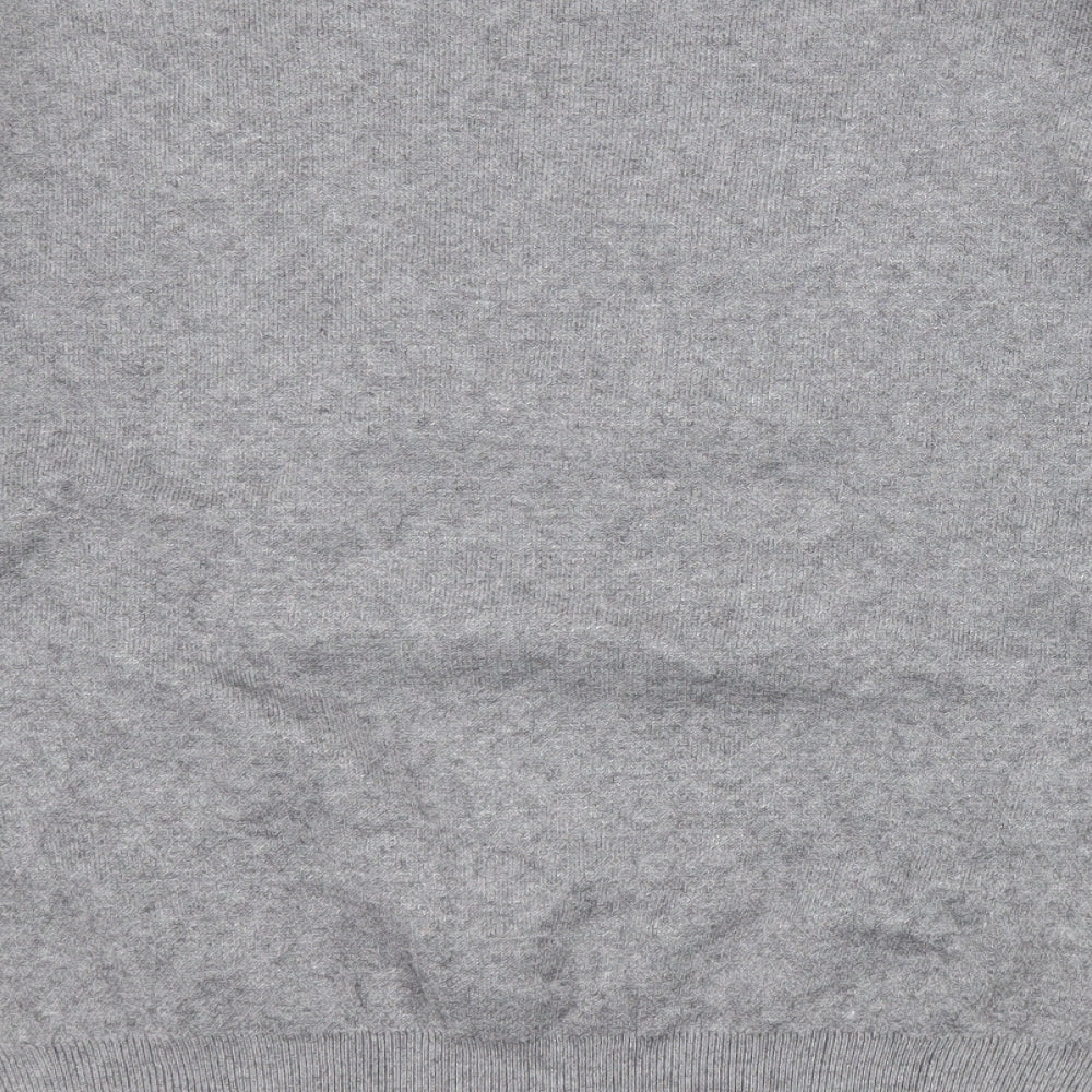 J&H Fashion Womens Grey Crew Neck  Polyester Pullover Jumper Size S   - H