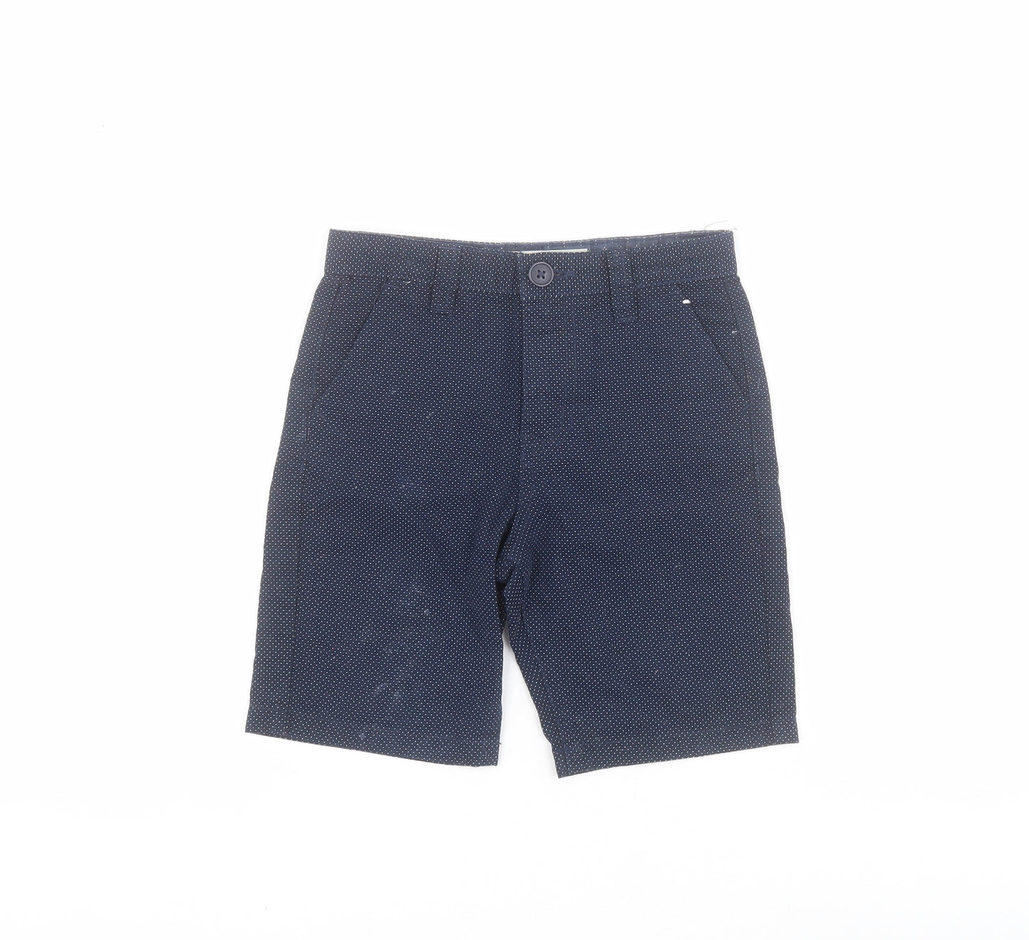 Primark Boys Blue Polka Dot 100% Cotton Chino Shorts Size 5-6 Years  Regular Zip