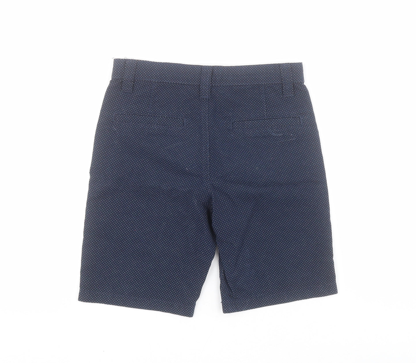 Primark Boys Blue Polka Dot 100% Cotton Chino Shorts Size 5-6 Years  Regular Zip
