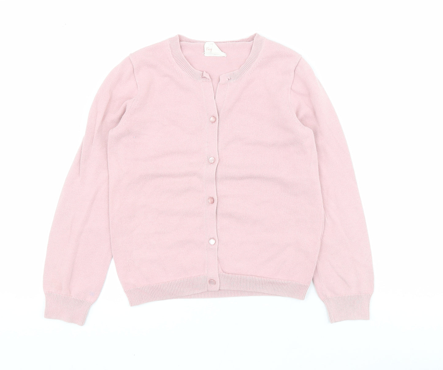 Crew Cuts Womens Pink Round Neck  100% Cotton Cardigan Jumper Size 8