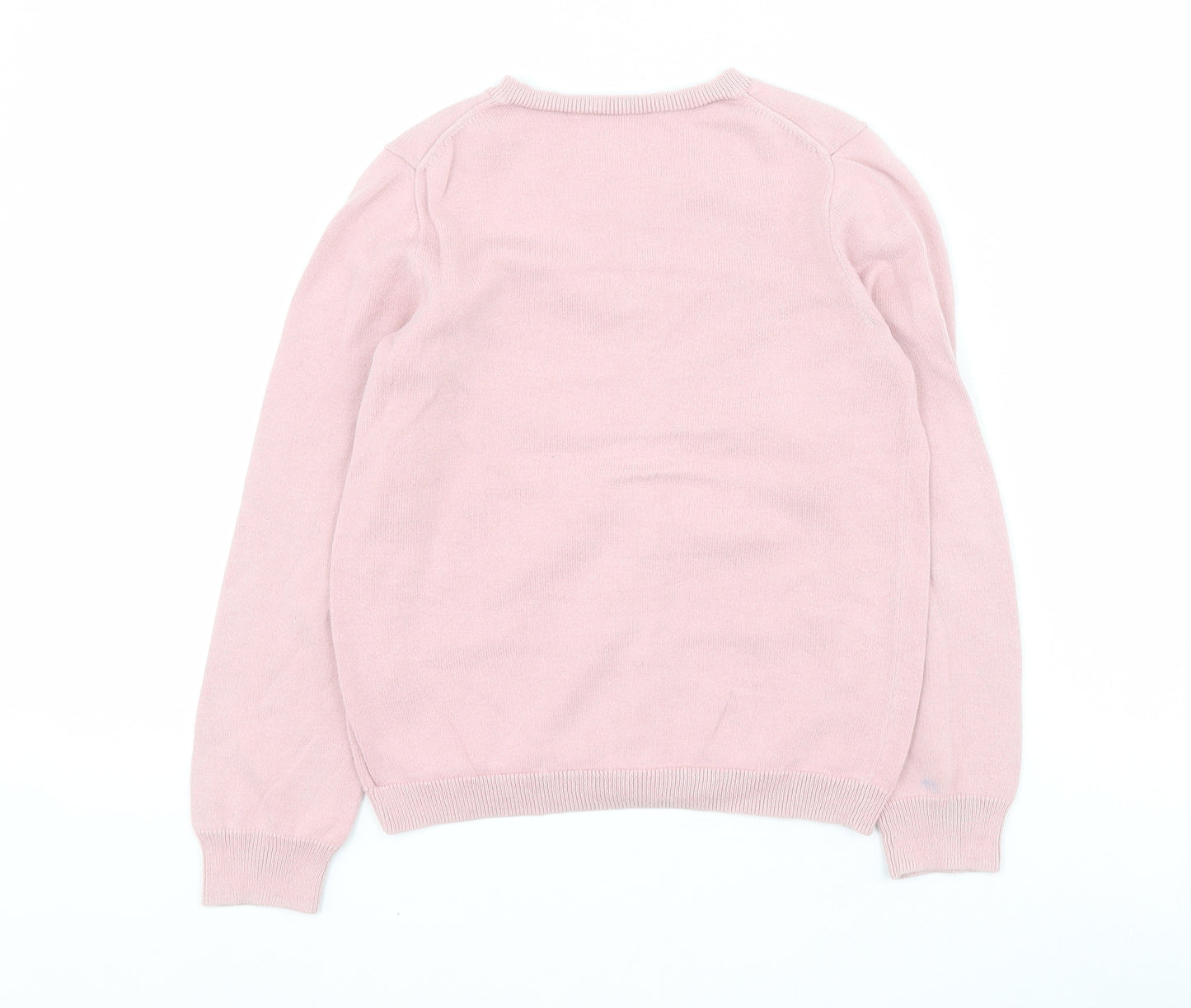 Crew Cuts Womens Pink Round Neck  100% Cotton Cardigan Jumper Size 8