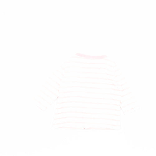 F&F Baby Pink Striped  Jacket  Size 0-3 Months   Snap - 0-1 month