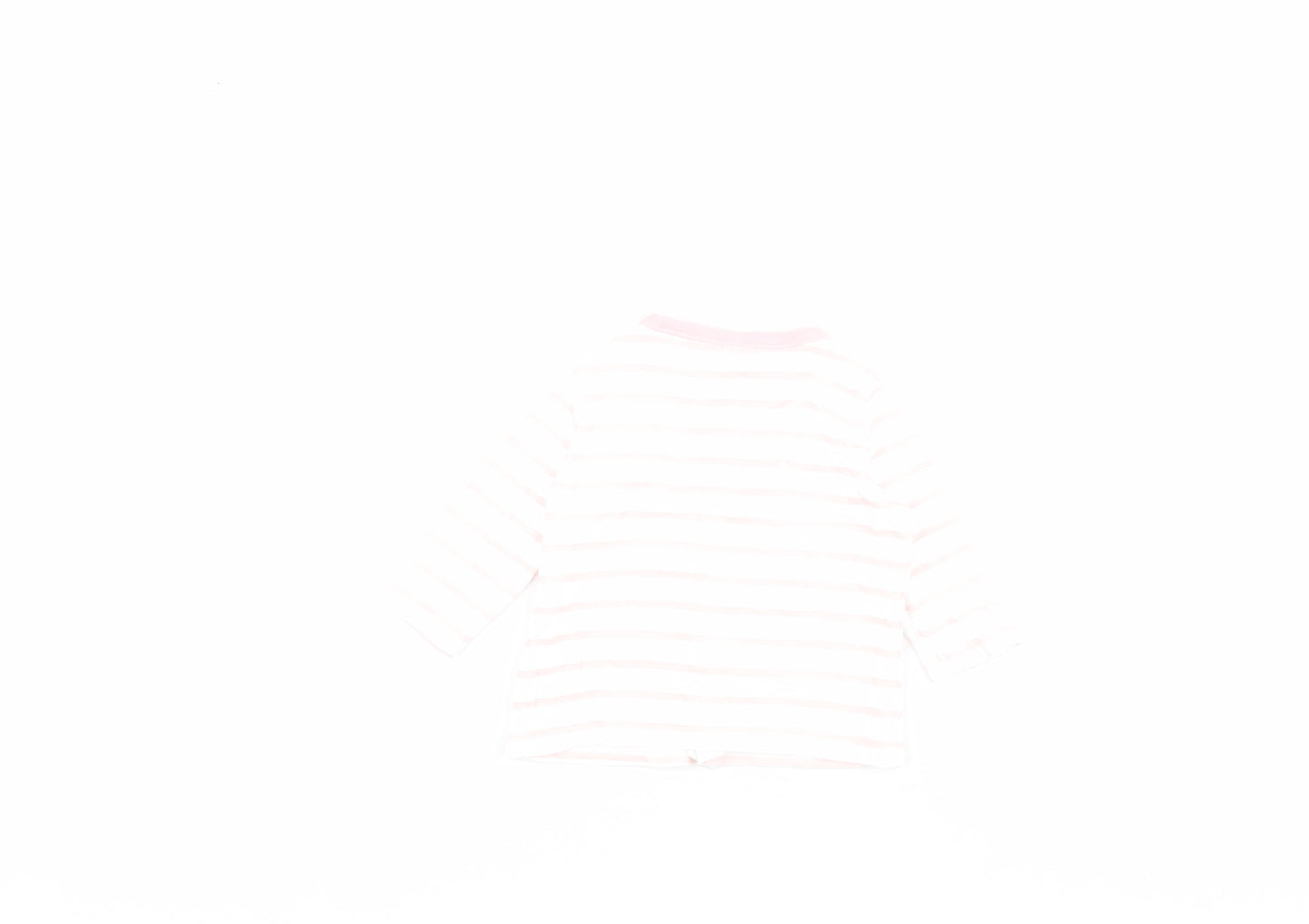 F&F Baby Pink Striped  Jacket  Size 0-3 Months   Snap - 0-1 month