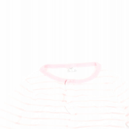 F&F Baby Pink Striped  Jacket  Size 0-3 Months   Snap - 0-1 month
