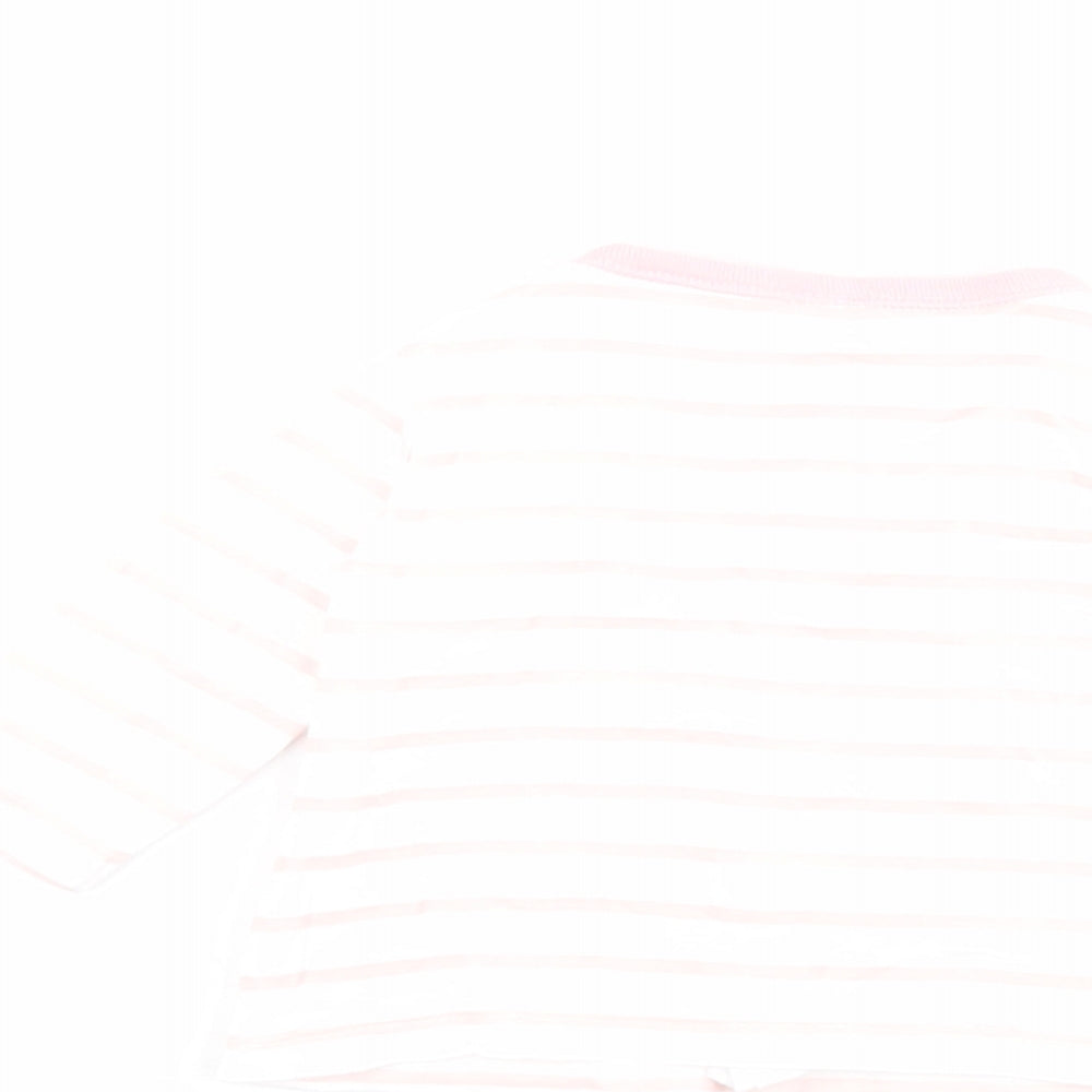 F&F Baby Pink Striped  Jacket  Size 0-3 Months   Snap - 0-1 month
