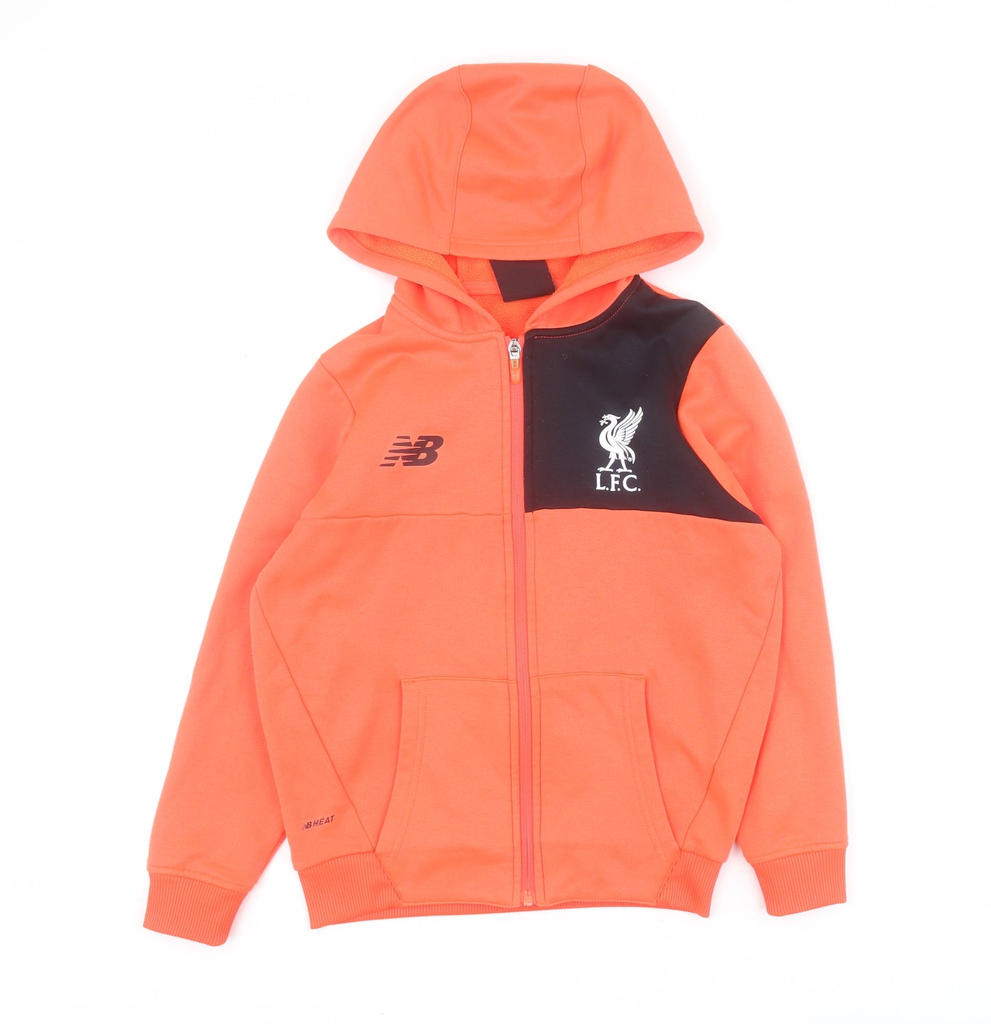 New Balance Boys Orange  100% Polyester Full Zip Hoodie Size 9-10 Years  Zip - Liverpool FC