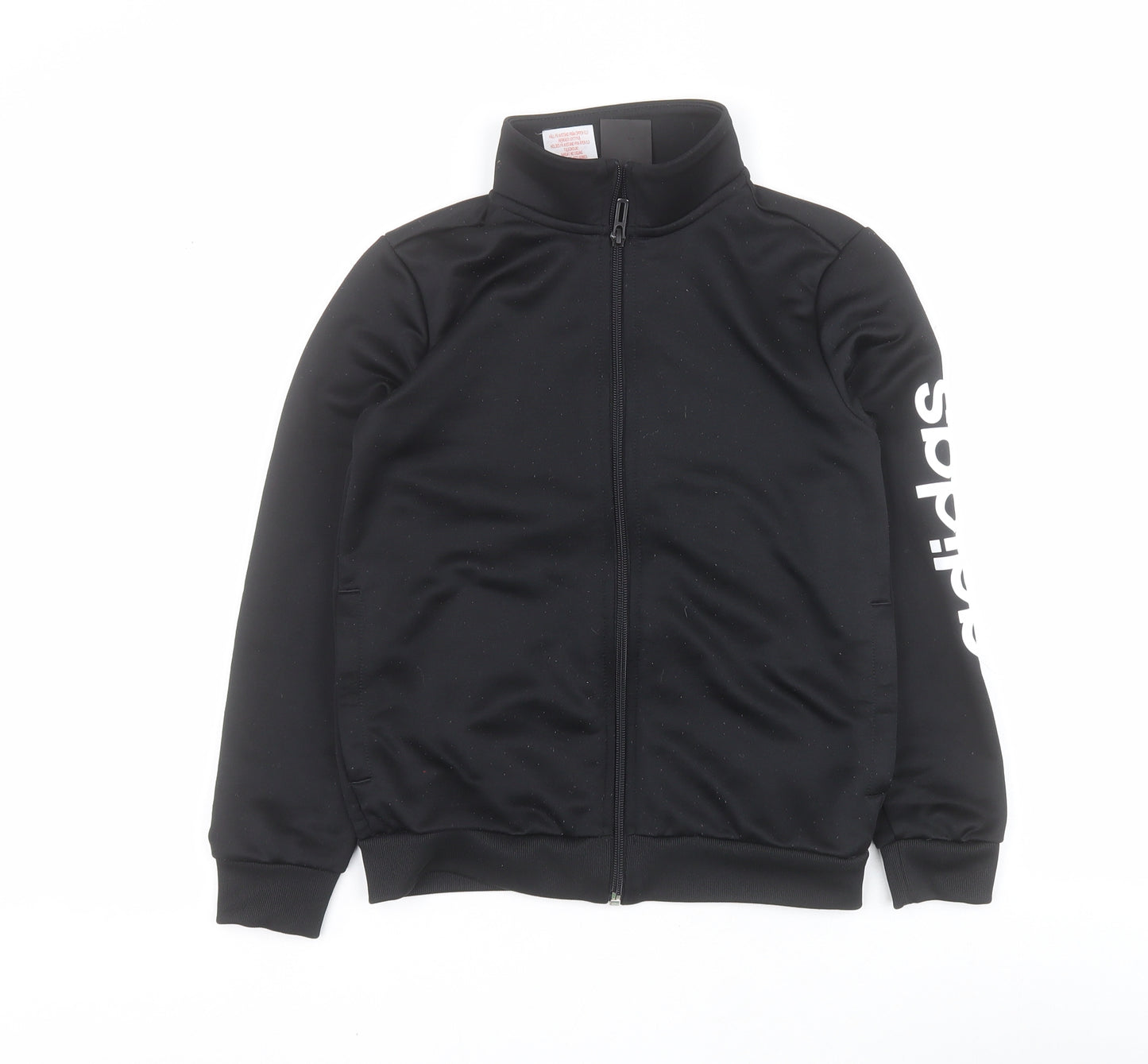adidas Boys Black   Jacket  Size 9-10 Years  Zip
