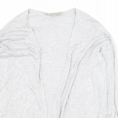 ASOS Womens Grey V-Neck  Viscose Cardigan Jumper Size 12