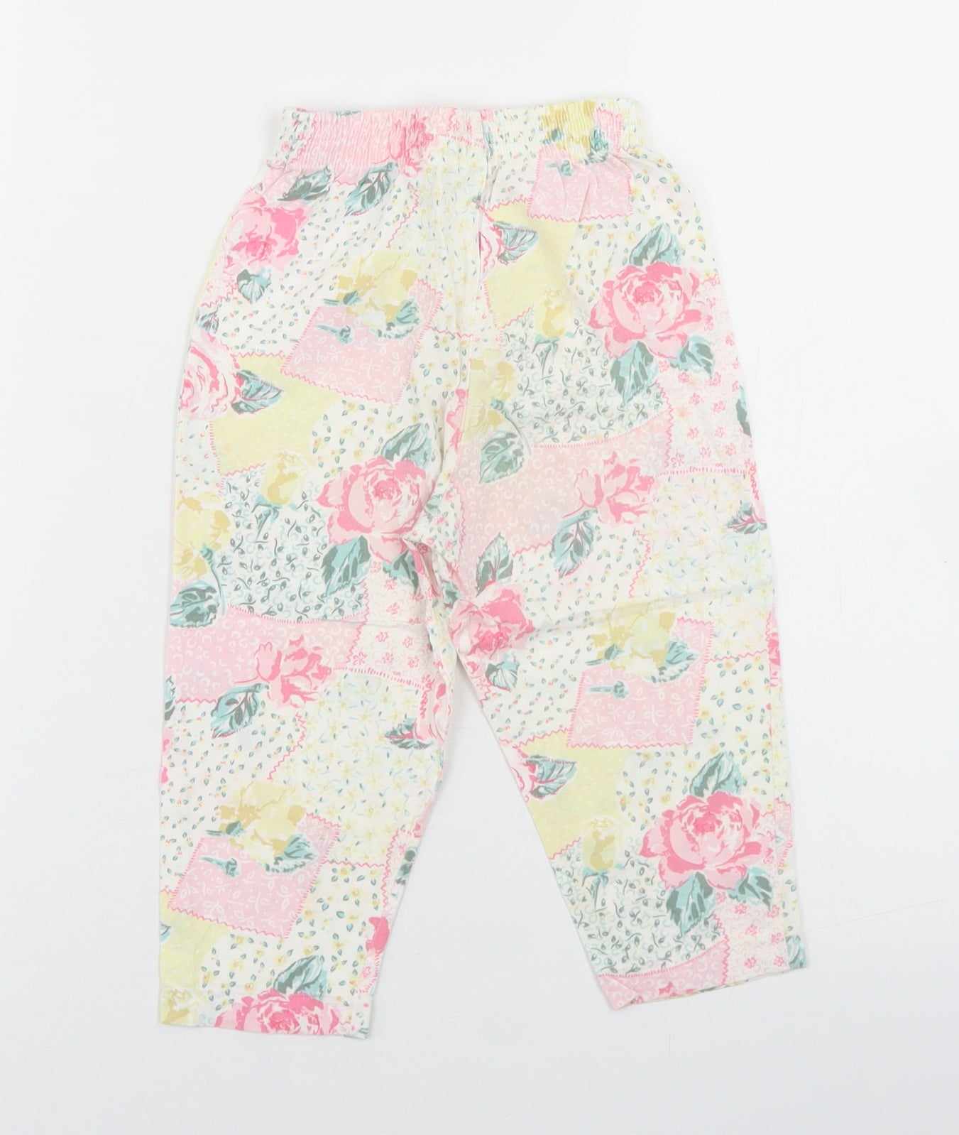 Adams Girls Multicoloured Patchwork Cotton Harem Trousers Size 3-4 Years  Regular